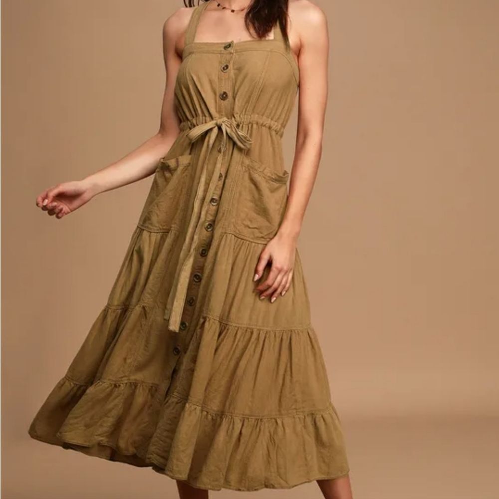 Free People Catch the breeze midi dress, xsmall